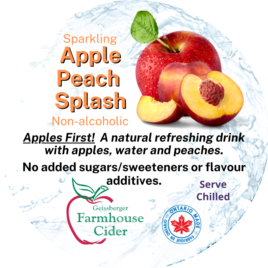 Apple Peach Cider Splash -355ml