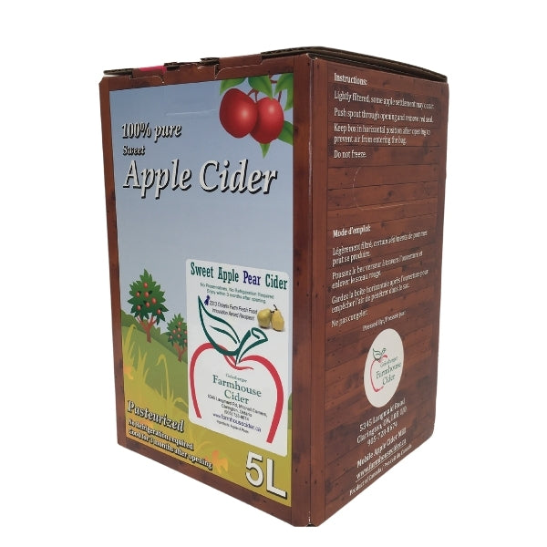 Apple Pear Cider - 3  & 5 Litres (Bag-inBox)