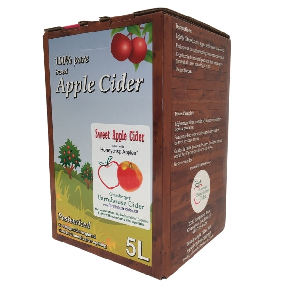 Honeycrisp Sweet Cider - 3 or 5 Litre (Bag-in-Box)
