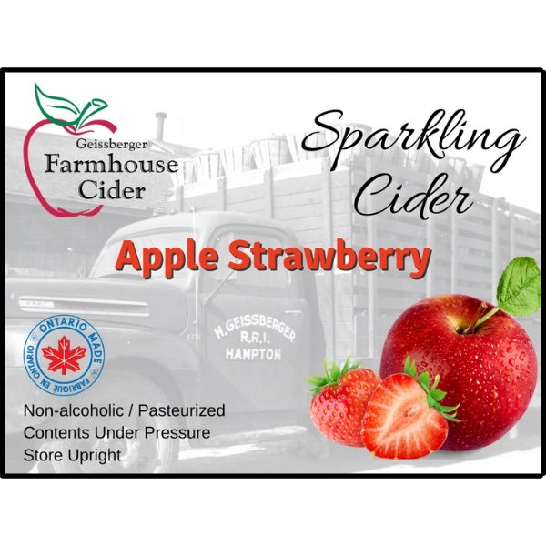 Sparkling Apple Strawberry Cider